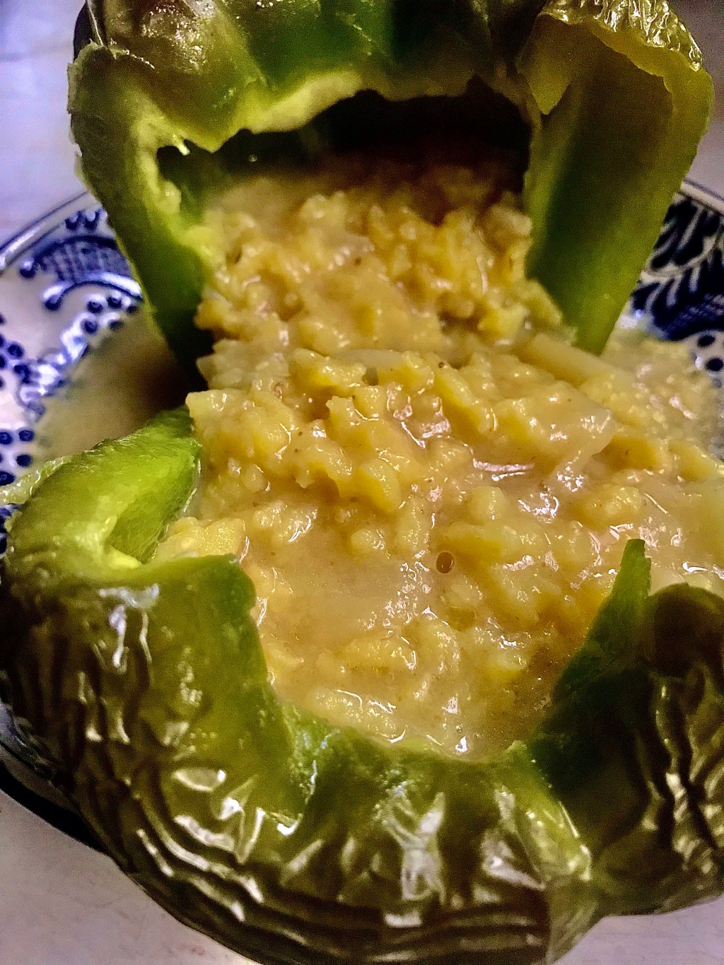 Green Bell Pepper, stuffed with Saffron&nbsp;Risotto