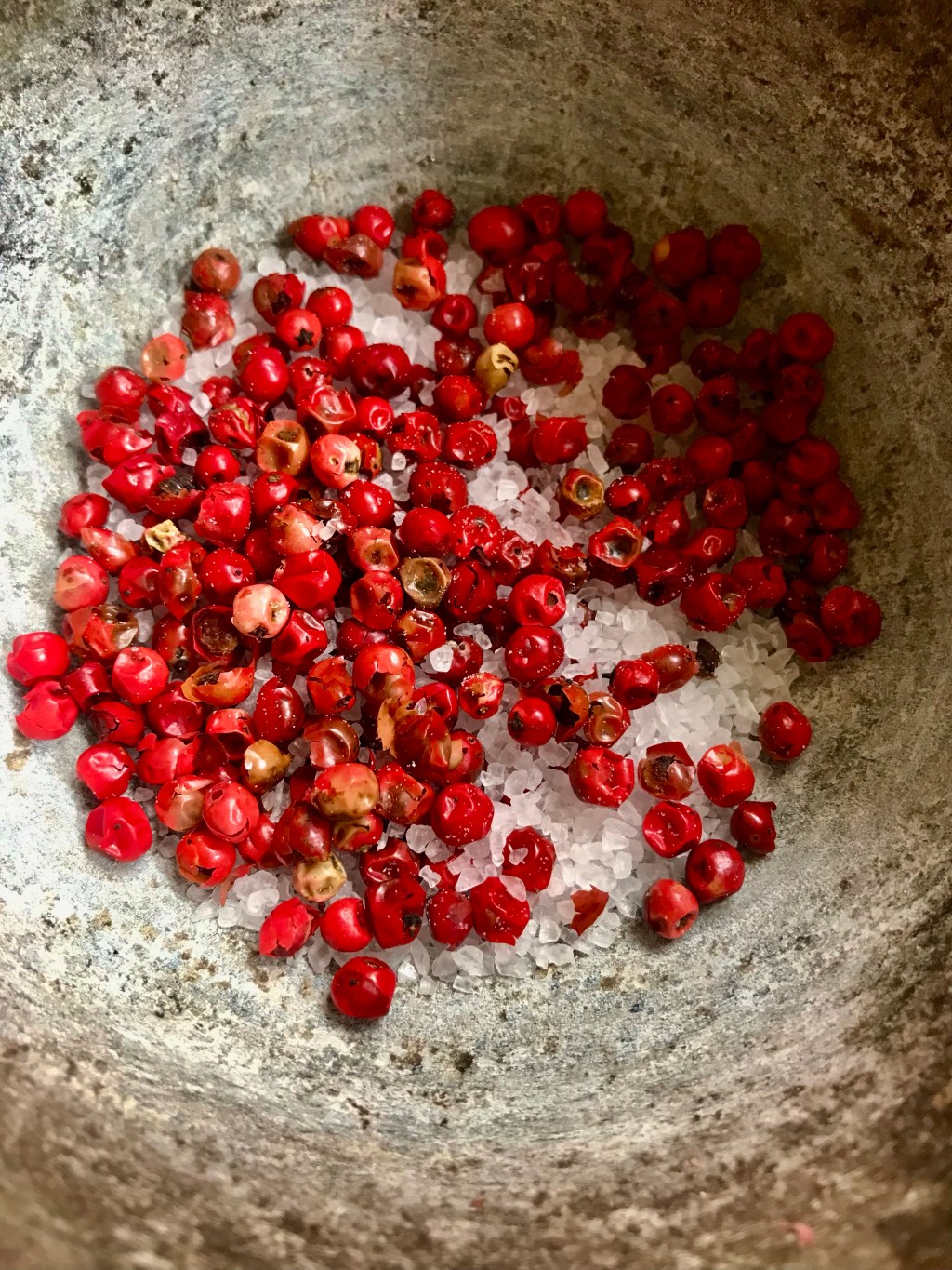 Rubbing pink peppercorns, once&nbsp;more