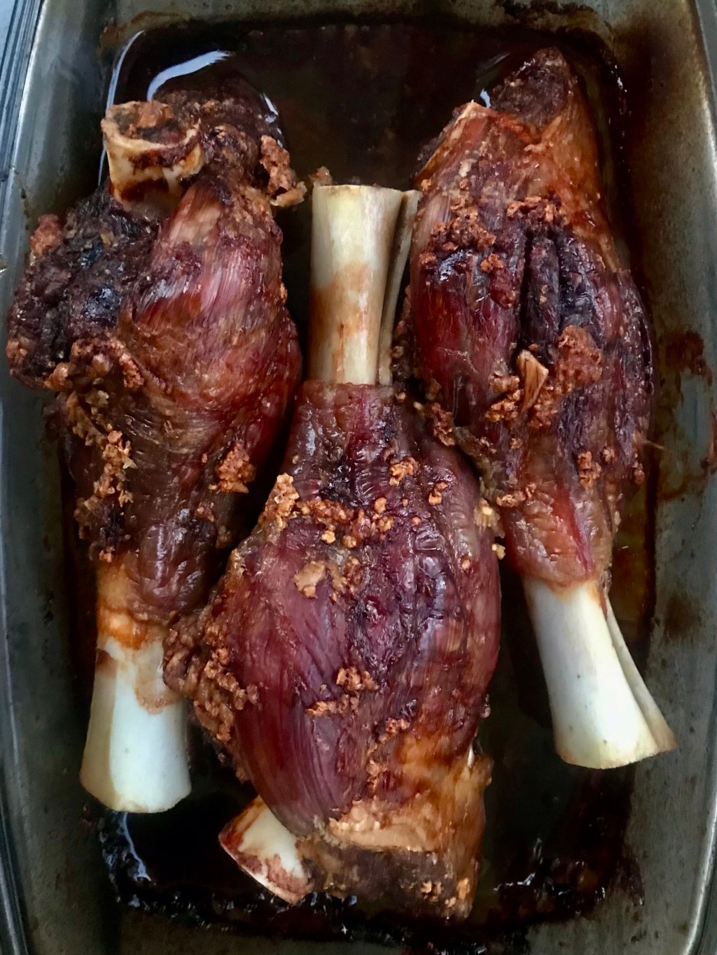 Three shanks of&nbsp;lamb