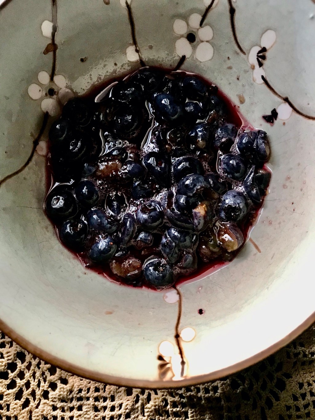 Blueberries with Vodka (yoghurt on&nbsp;top)