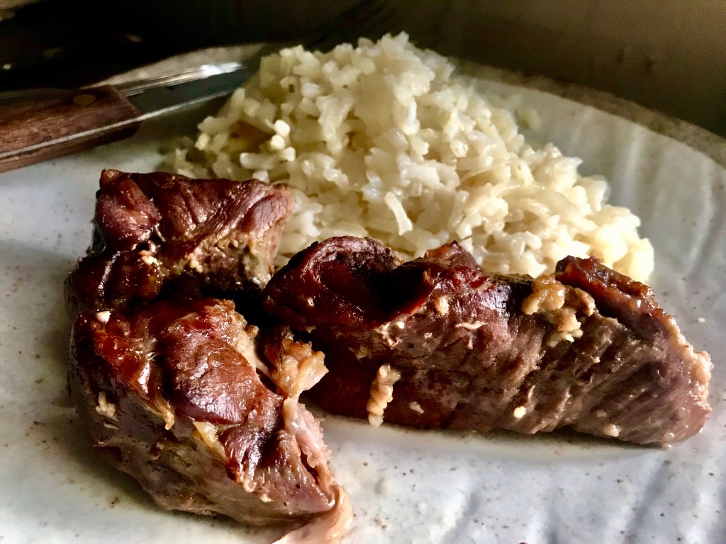Leg of lamb with&nbsp;rice