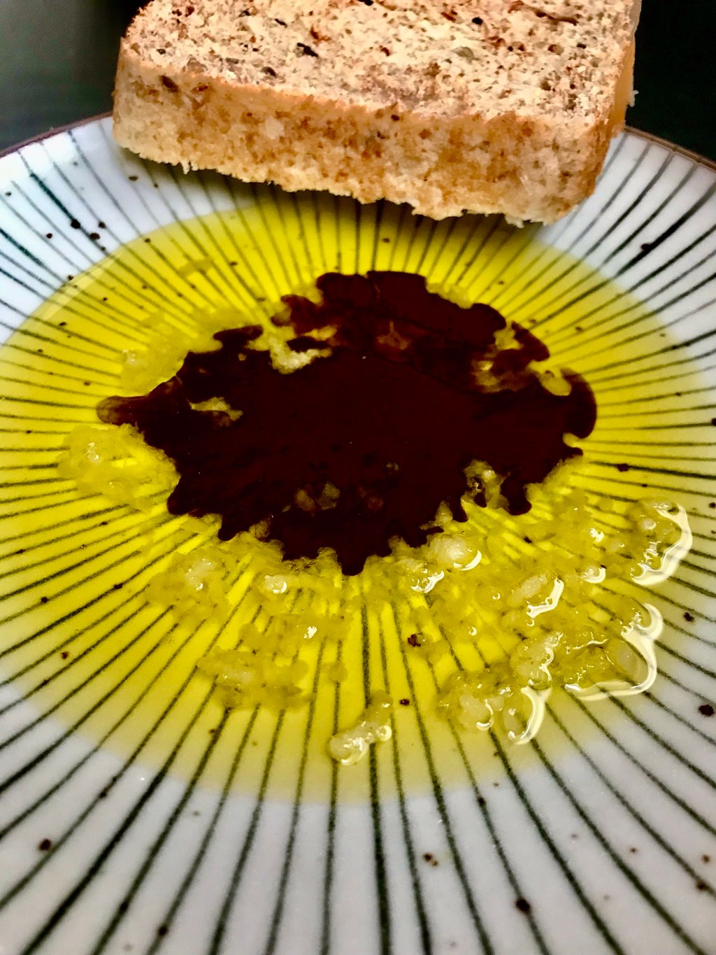 Pumpkin seed, and olive oils, garlic, and toast — for&nbsp;breakfast