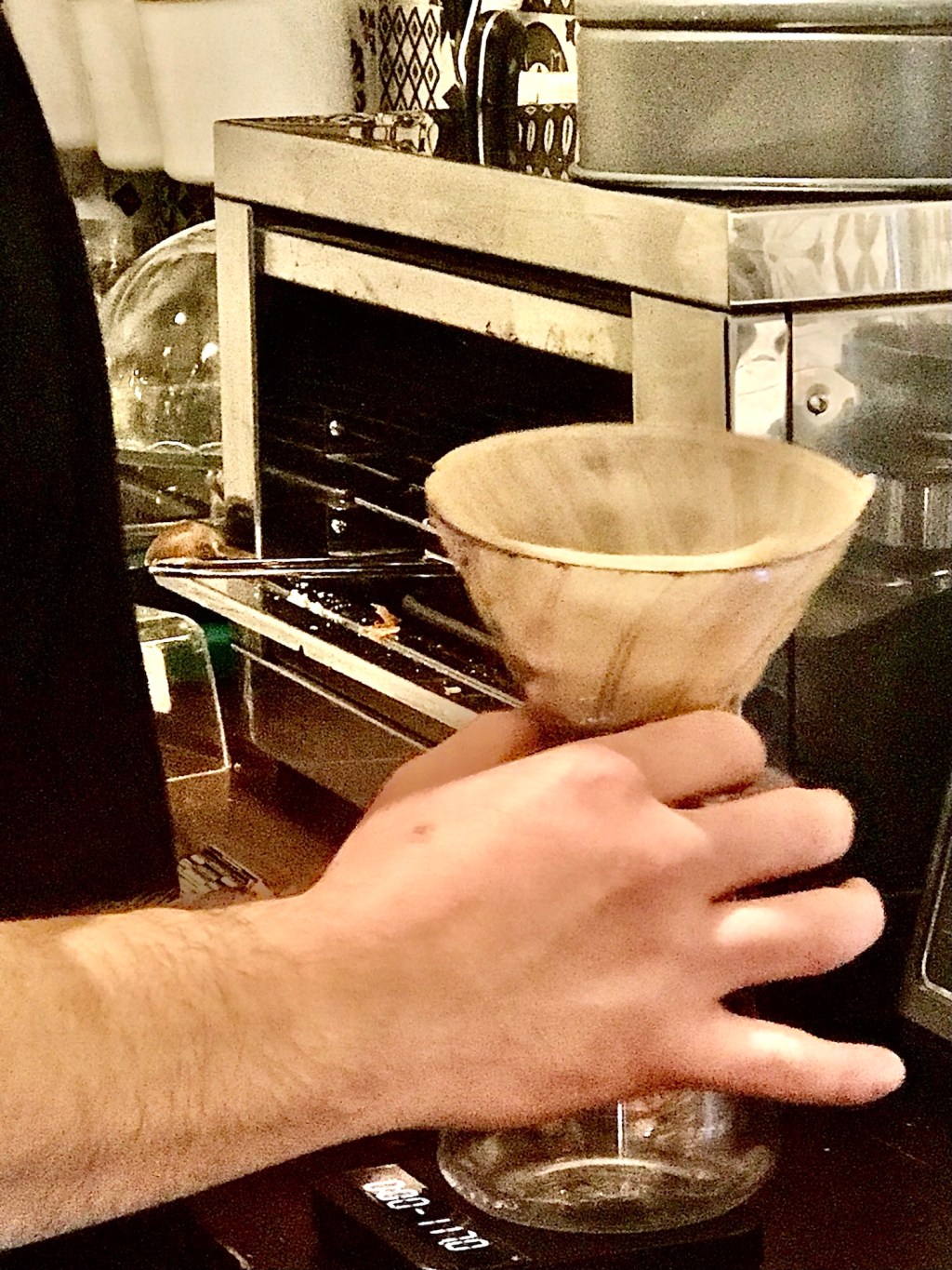 Hand from Peru, utensil from Japan, locality in Spain, coffee from&nbsp;Ethiopia