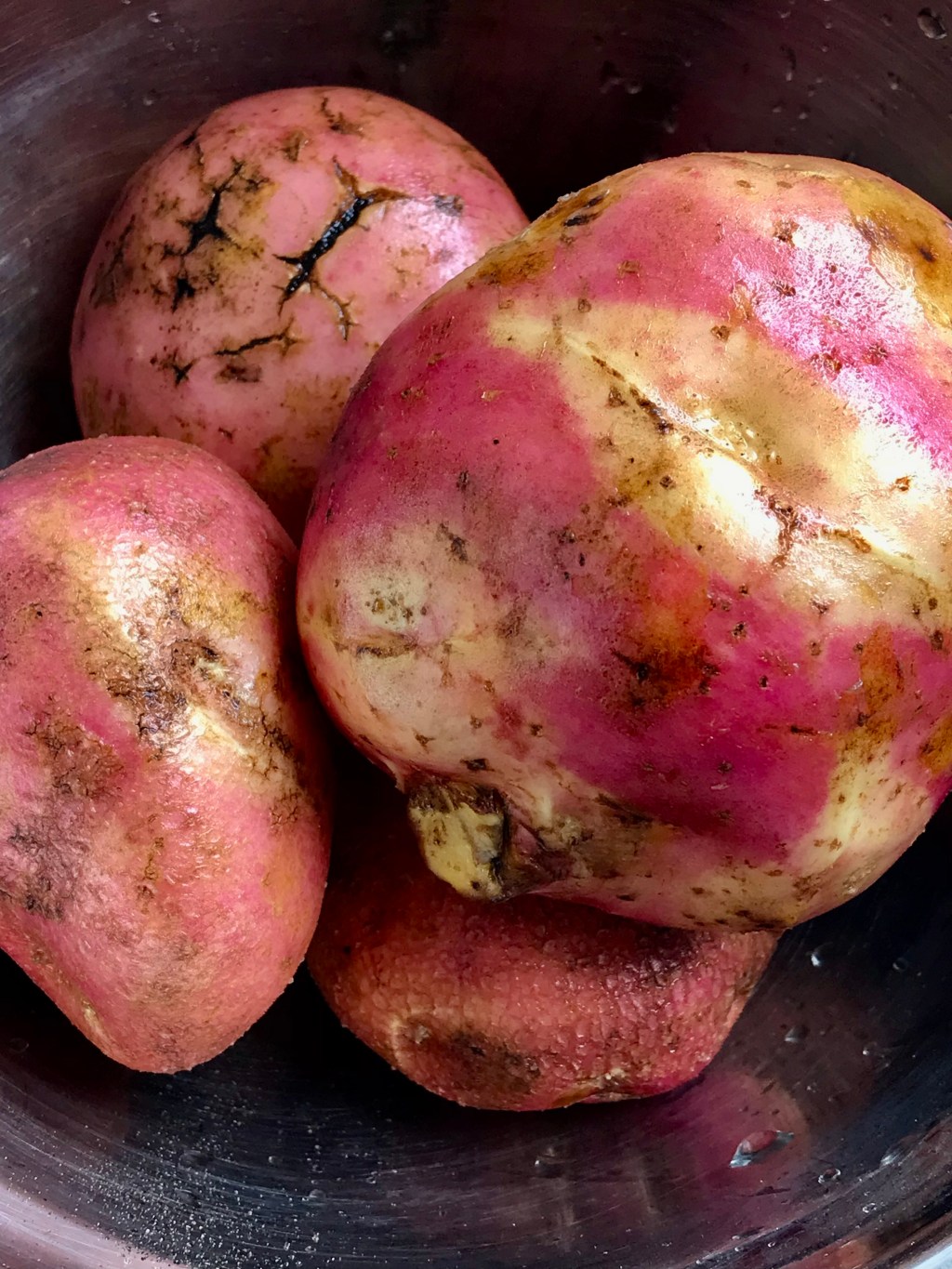 potatoes — before and&nbsp;after